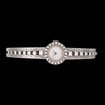 206. ARMBANDSSUR, Movado, briljantslipade diamanter, tot. ca 1 ct.
