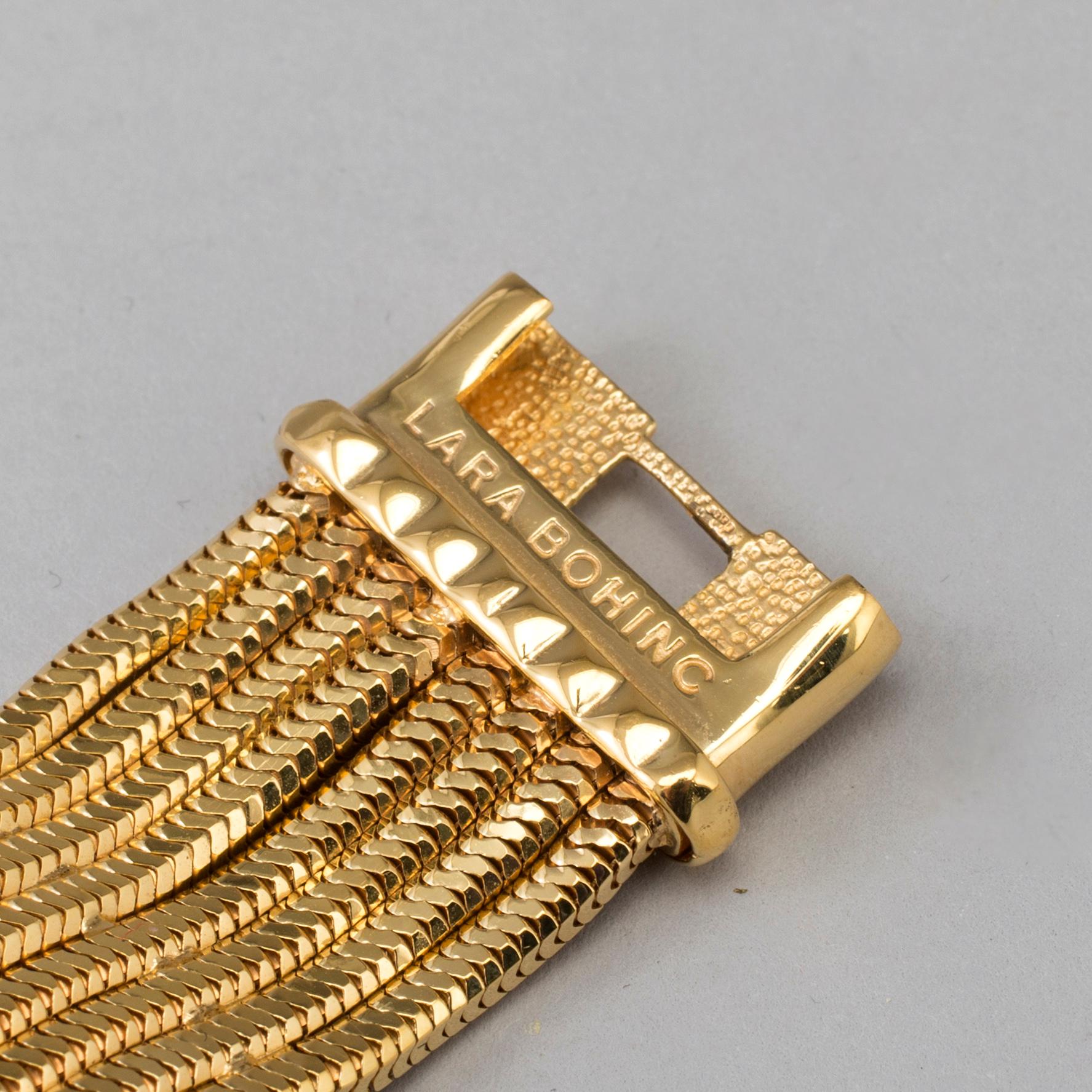 LARA BOHINC, armband, guldfärgad metall.