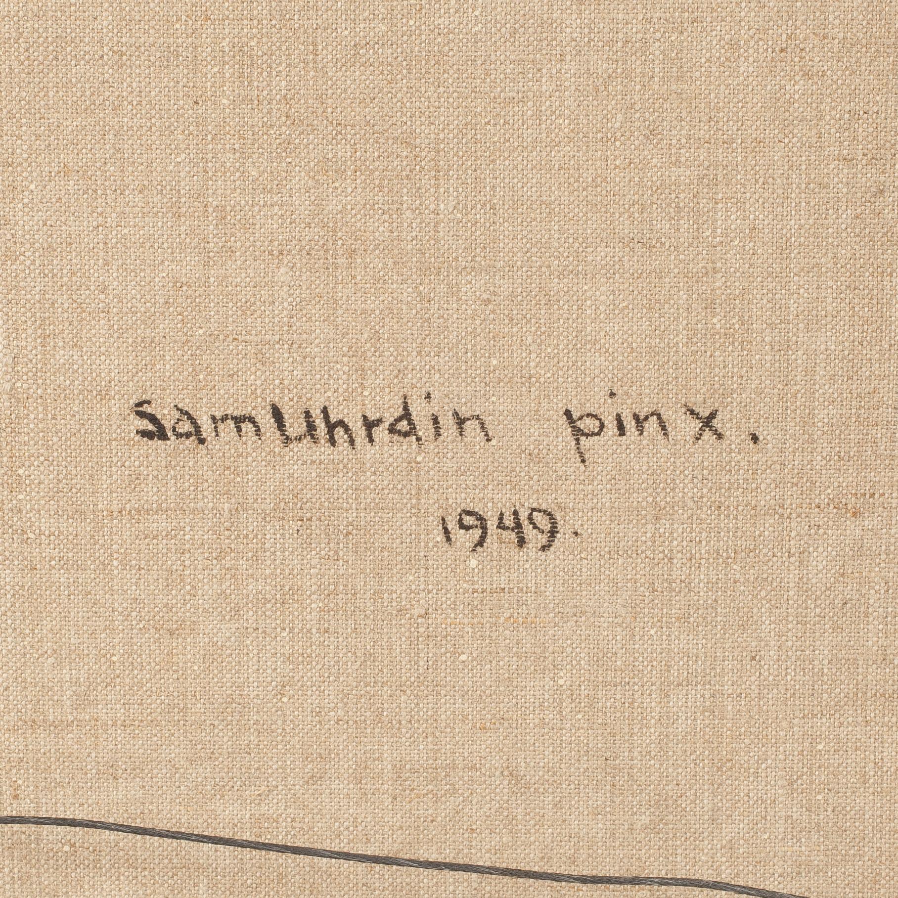 SAM UHRDIN, olja på duk. Sign o dat 49.