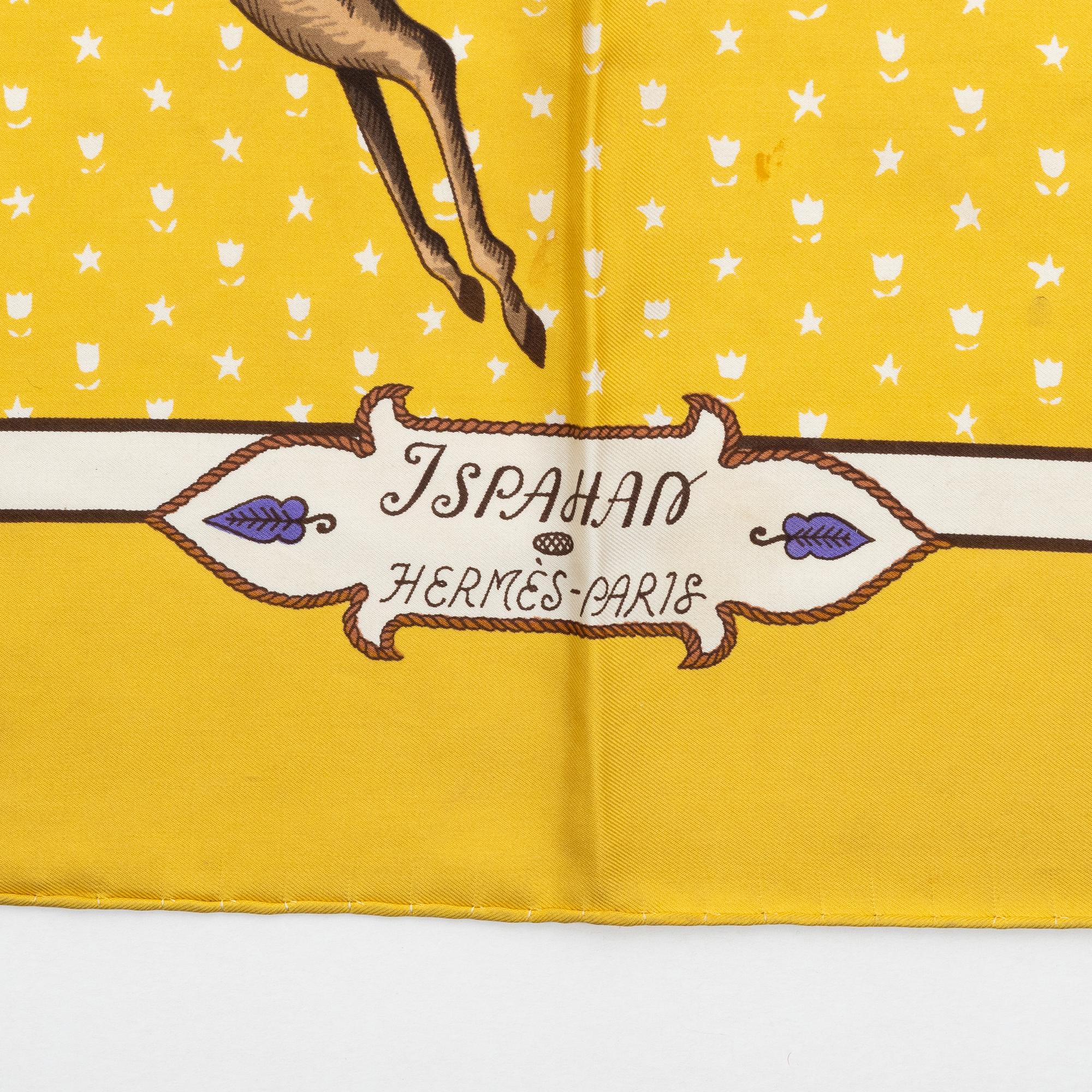Hermès, set consisting of a scarf and blouse "Ispahan", Paris, 1960s.