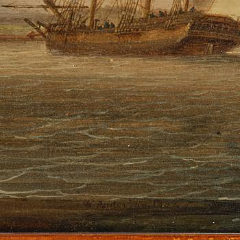 William Anderson, Full-rigger and yacht on the river.