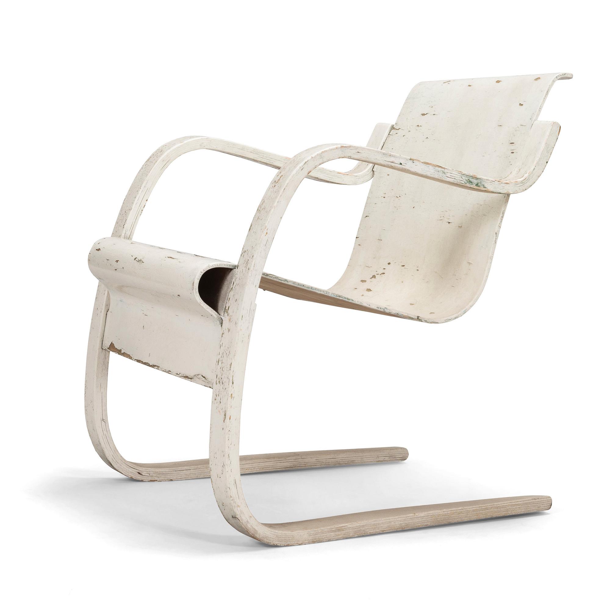 Alvar Aalto, fåtölj, modell 13, O.Y. Huonekalu- ja Rakennustyötehdas A.B. tidigt 1930-tal.