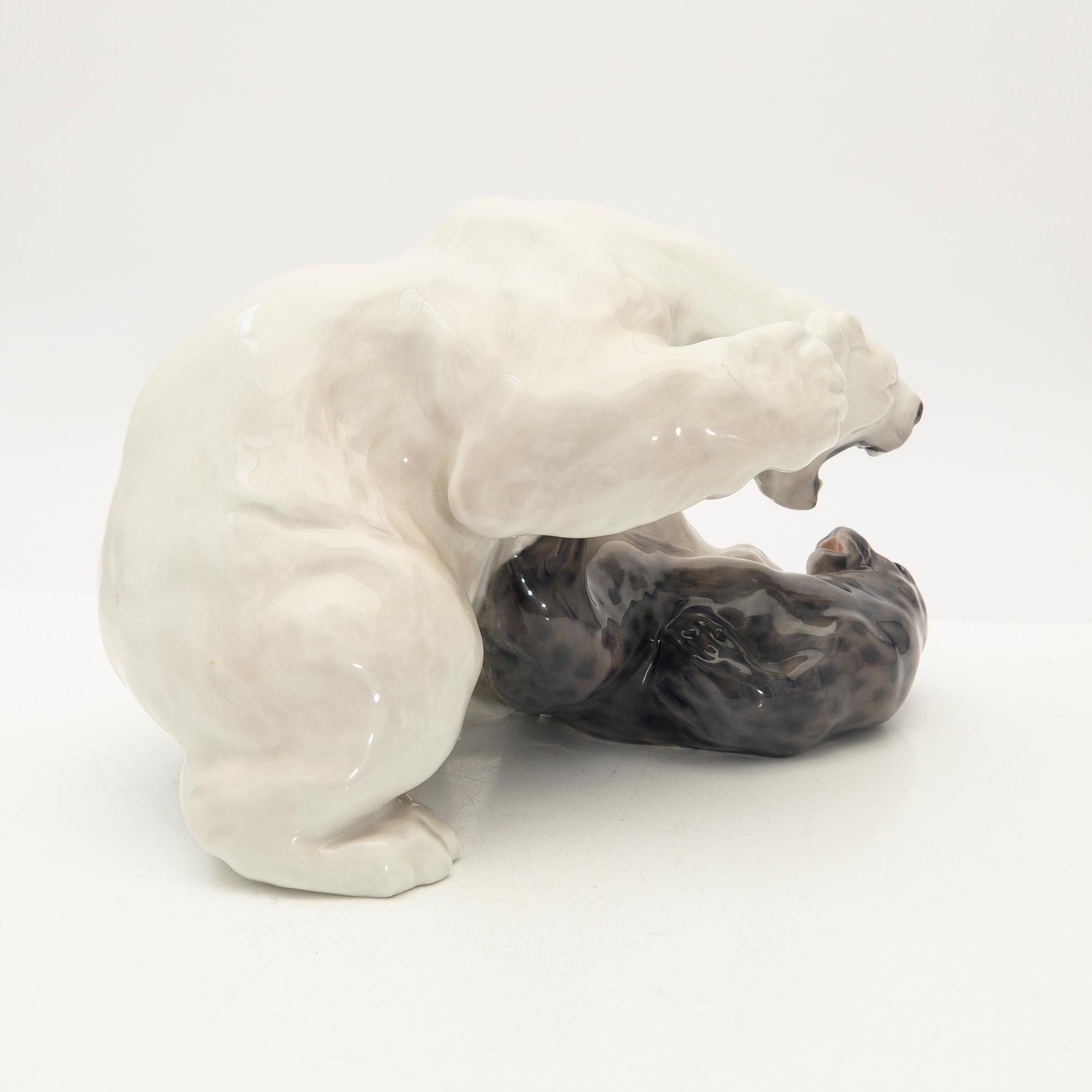 Knud Kyhn, figurin, porslin, Royal Copenhagen, Danmark.