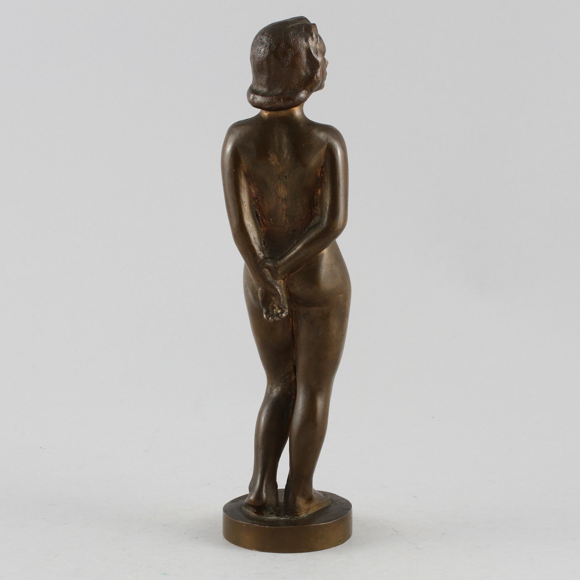 SKULPTUR, brons, 1900-talets andra hälft.