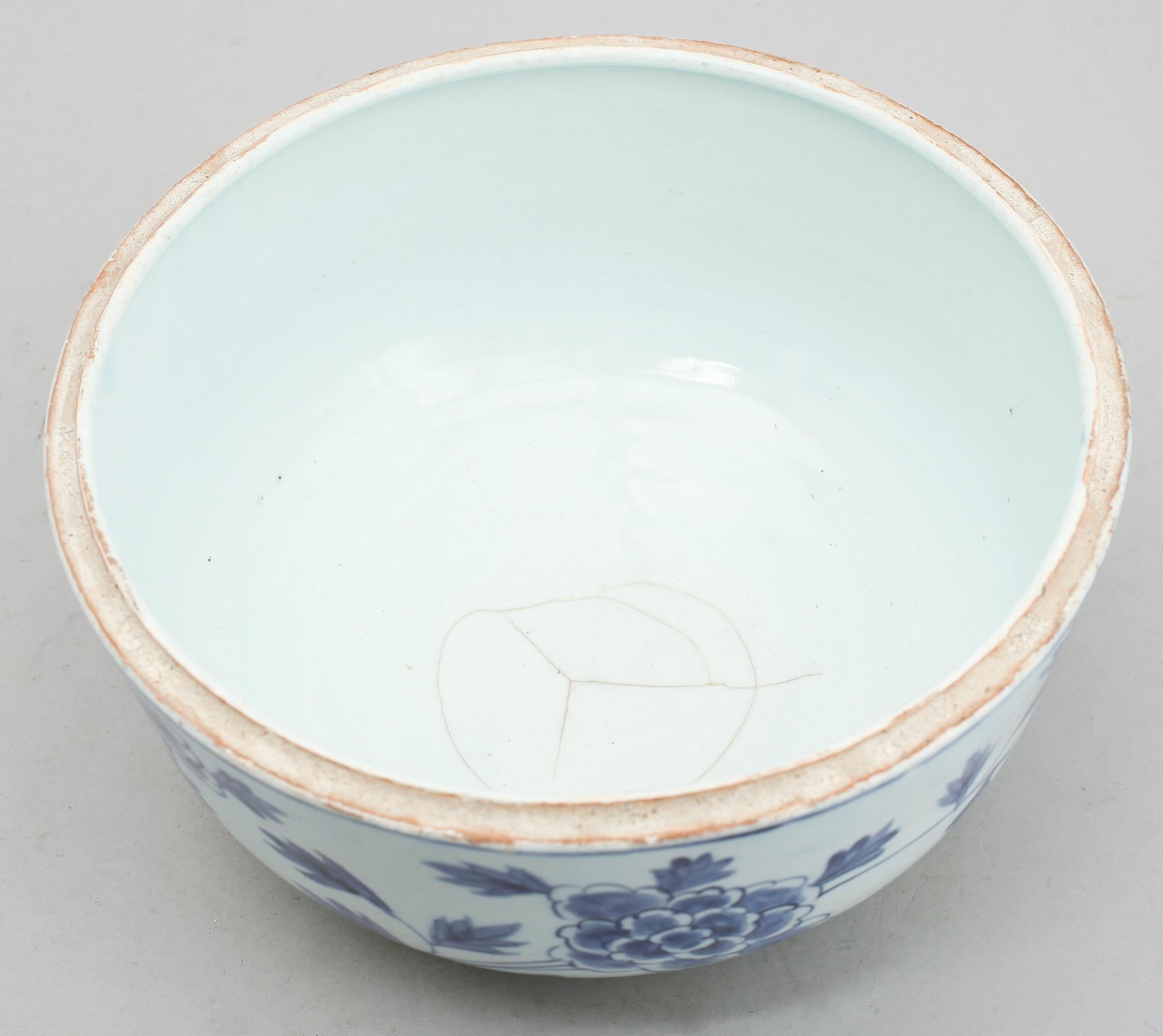 LOCKSKÅL, porslin, Kina, 1800-tal.