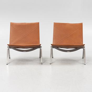 Poul Kjaerholm, a pair of 'PK 22' lounge chairs, Fritz Hansen, Denmark, 1998.