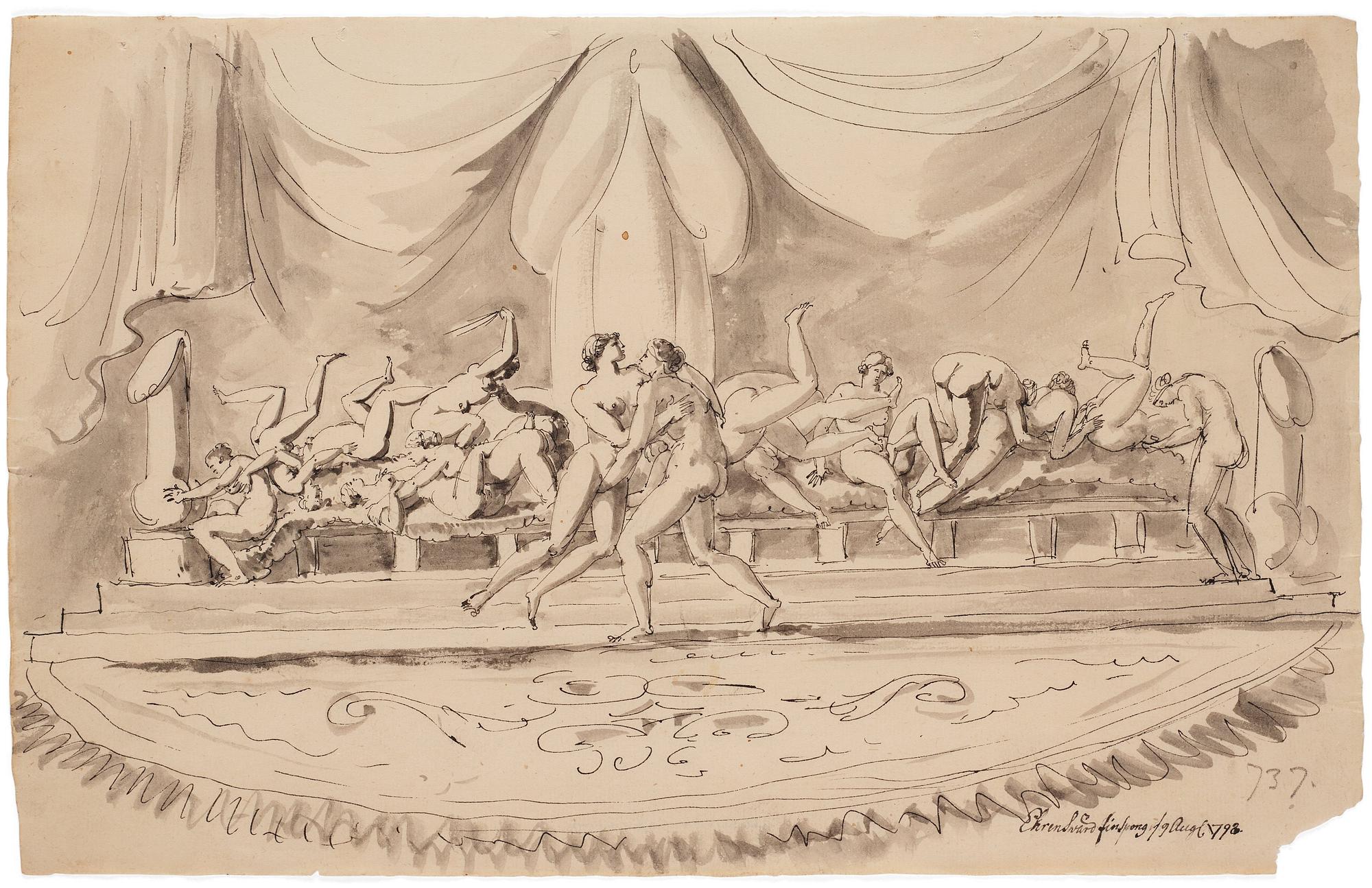 Carl August Ehrensvärd, "Priapusfest".