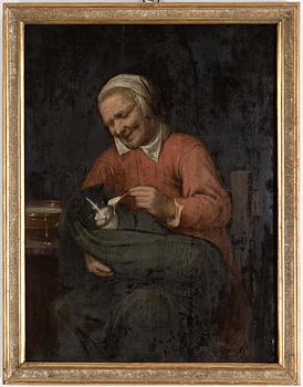 DAVID RYCKAERT D.Y, ett par, tillskrivna, olja på pannå, ej signerade.