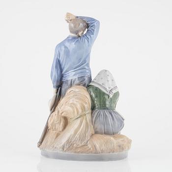 Christian Thomsen, a porcelain figurine group, Royal Copenhagen, Denmark.