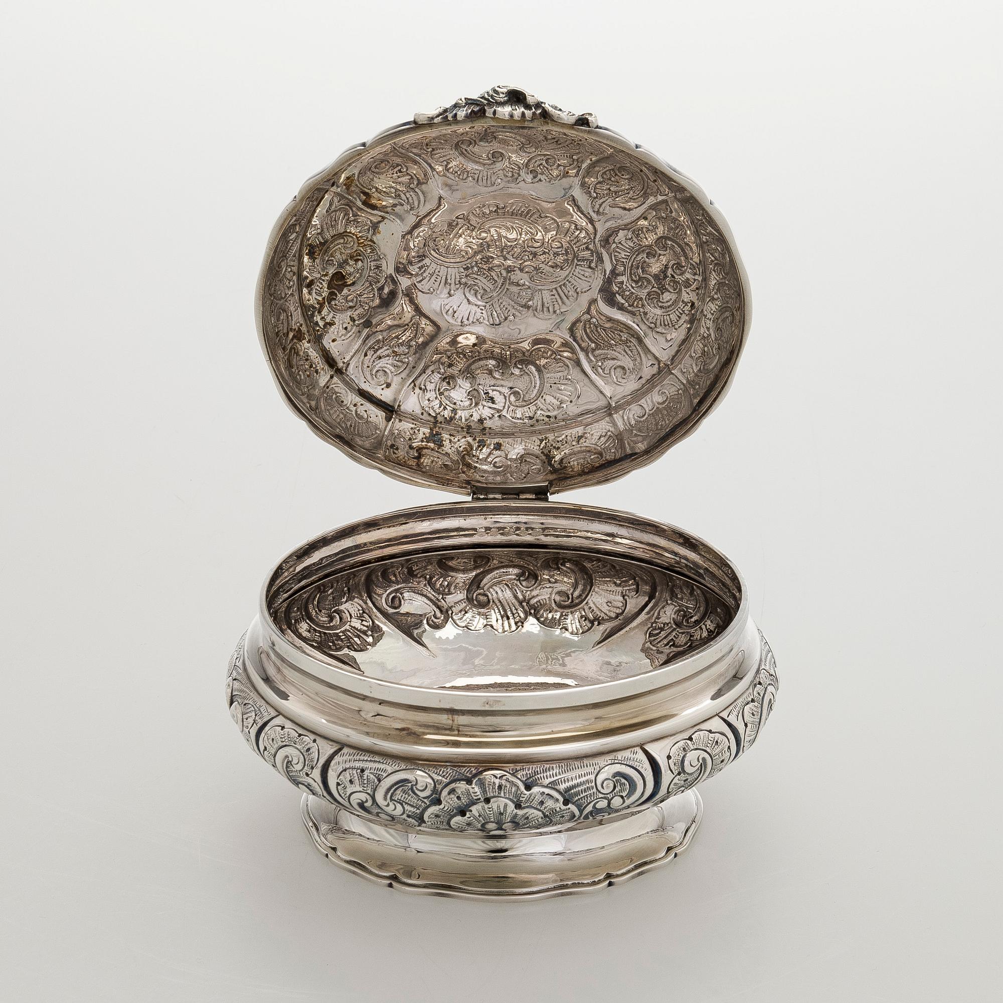 Preben Salomonsen, sockerskrin, sterlingsilver, Danmark 1900-talets senare hälft.