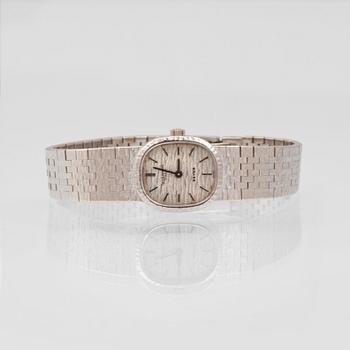 DAMARMBANDSUR, 18K vitguld, Patek Philippe. Vikt 48,9 gram.