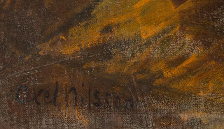 AXEL NILSSON, olja på duk, signerad.