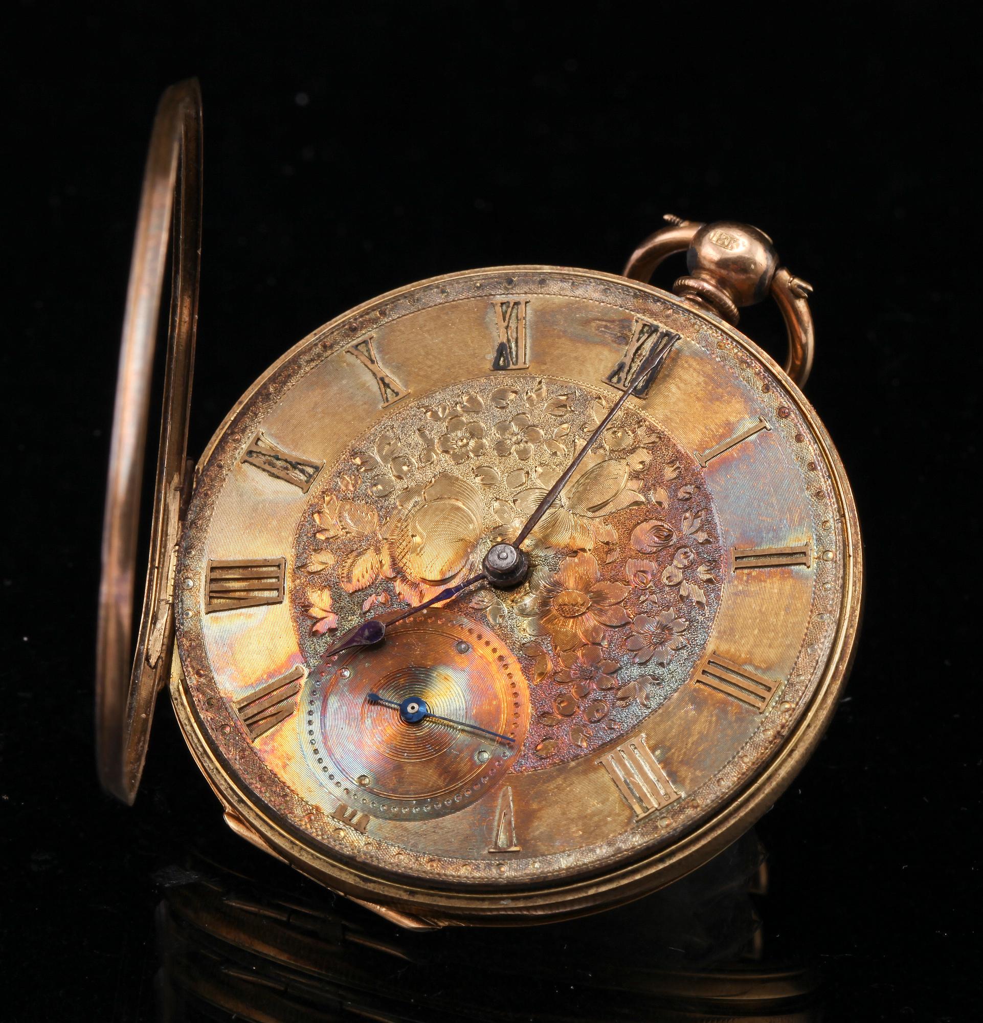 FICKUR, Heuer, 18k guld, 1900-talets första hälft.