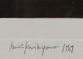 PENTTI KASKIPURO, etsning, numrerad artist proof, signerad och daterad 1989.
