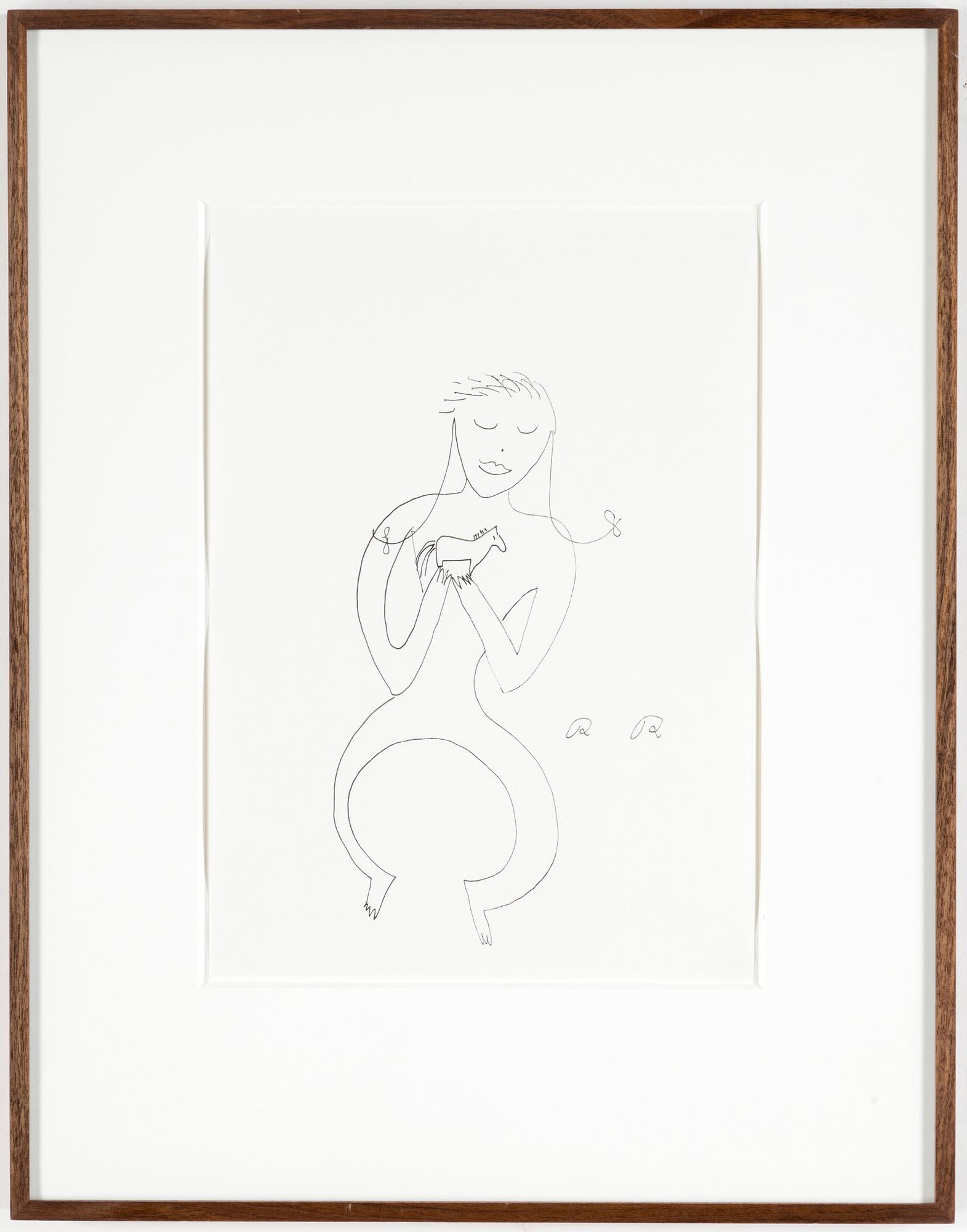 ROGER RISBERG, indian ink on paper, 2007, signed RR.