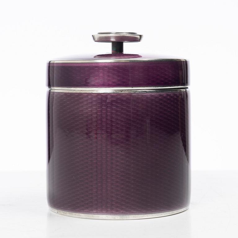 David Andersen, lockask, sterlingsilver och emalj, Norge, 1900-talets mitt.