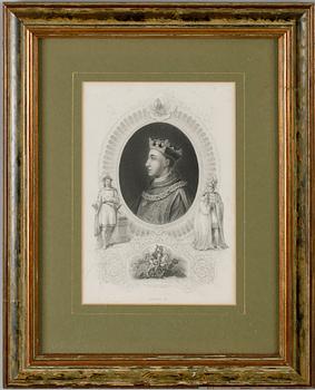 TAVELSVIT, 6 del, England, 1800-/1900-tal.