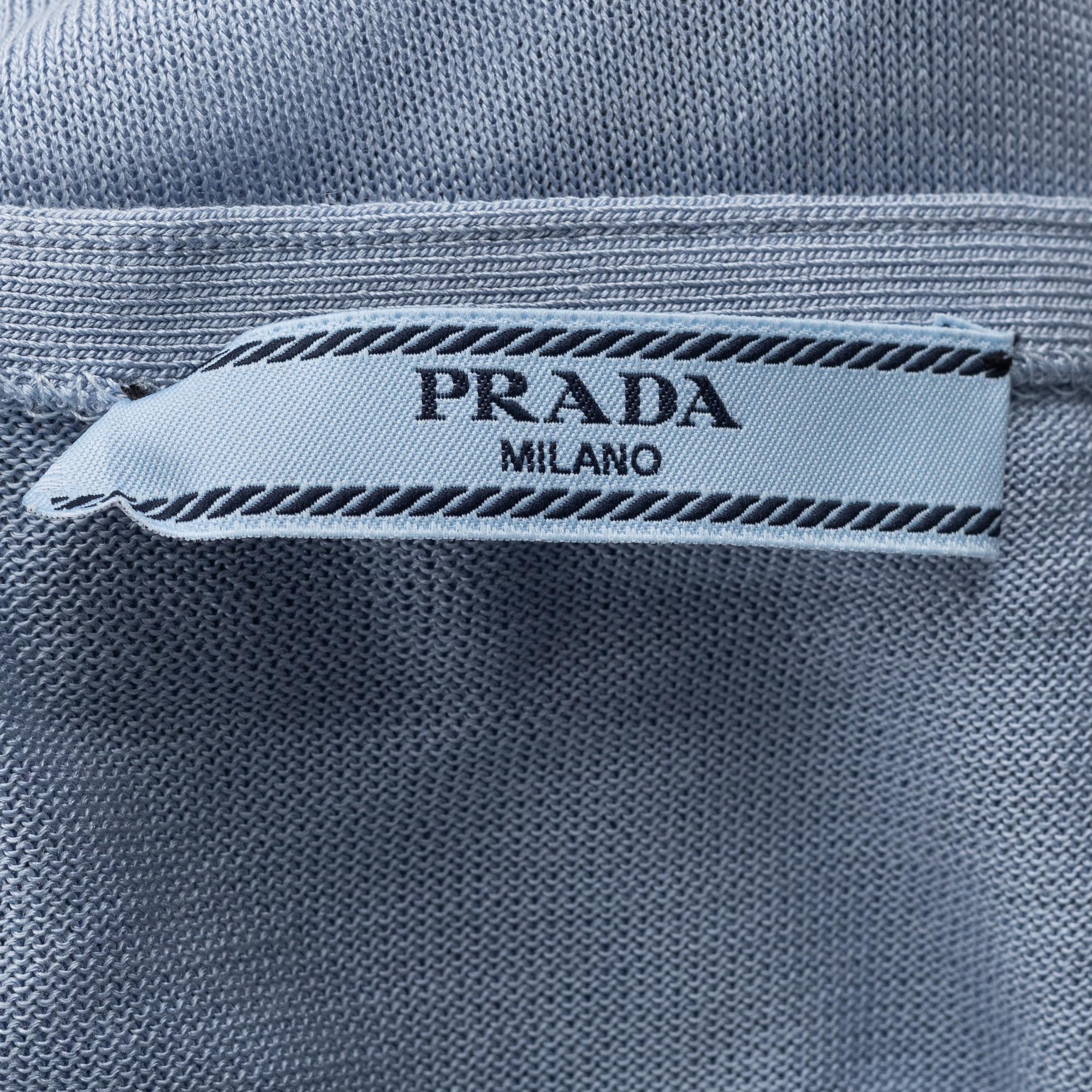 Prada, a set of three silk tops, size 40.