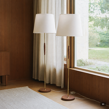 Floor lamps, a pair, Eskilstuna Elektrofabrik AB, second half of the 20th century.
