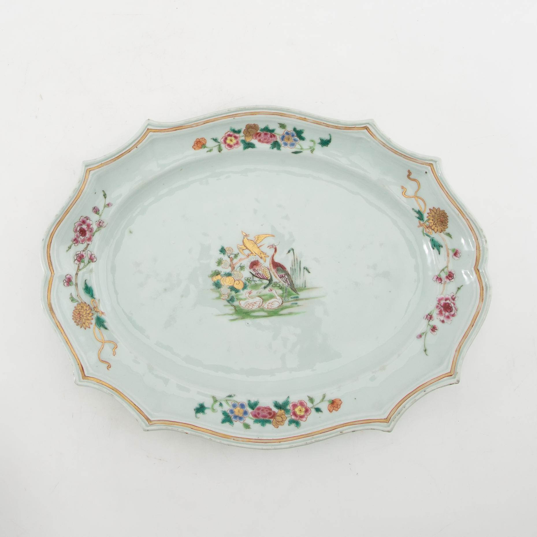 Service pieces 5 pcs China 18th century porcelain.