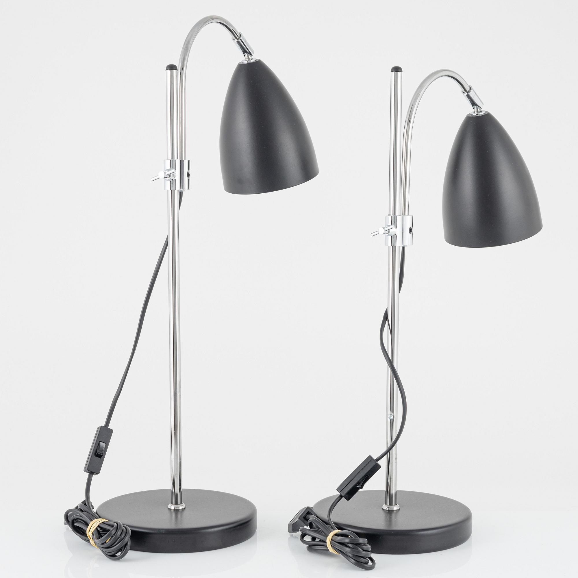 Bordslampor, ett par, Belid.