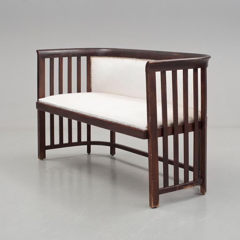 A sofa by Josef Hoffmann, probably. Vienna, early 20th century.