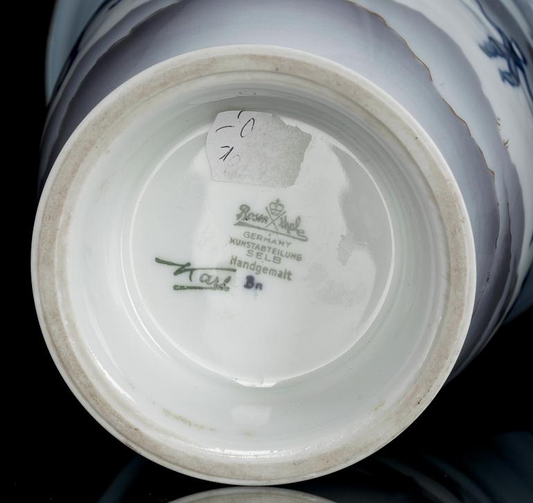 VAS, porslin, sign Karl, Rosenthal, 1900-tal.