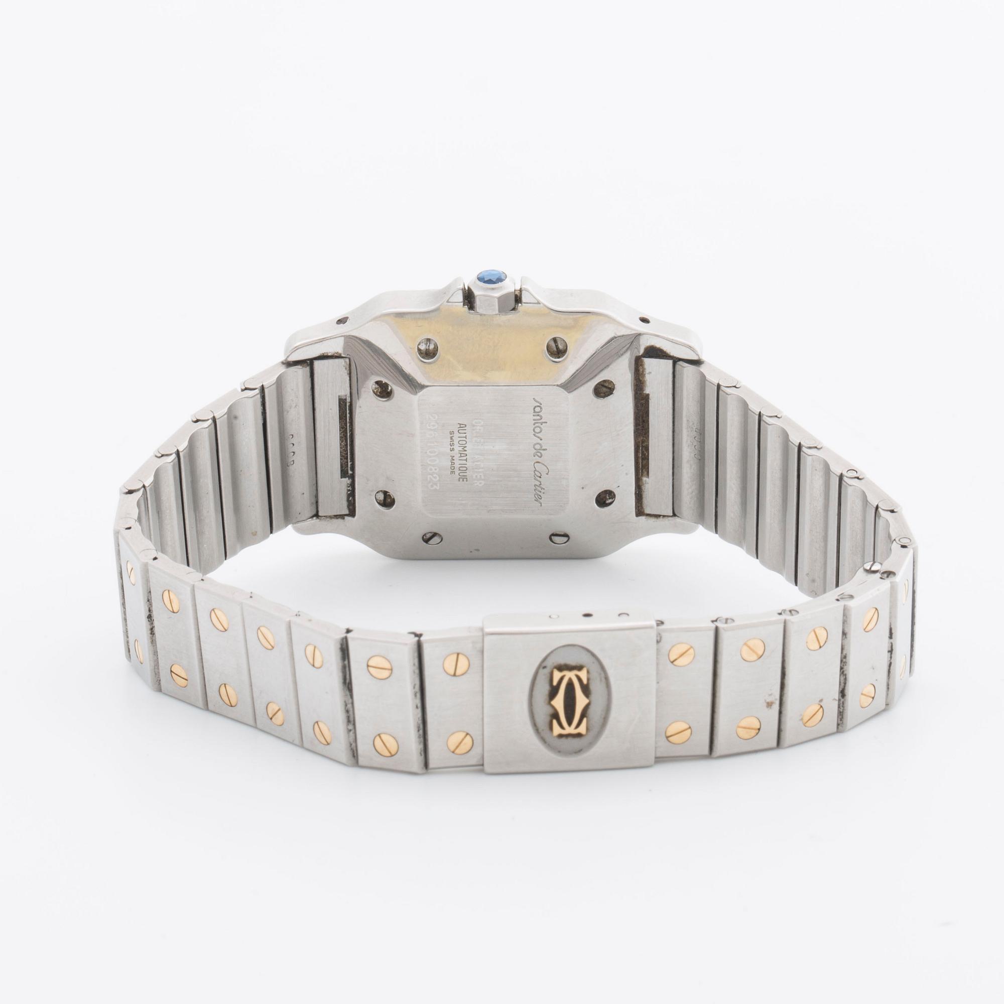 CARTIER Santos, armbandsur, c:a 28 mm c:a 1987.