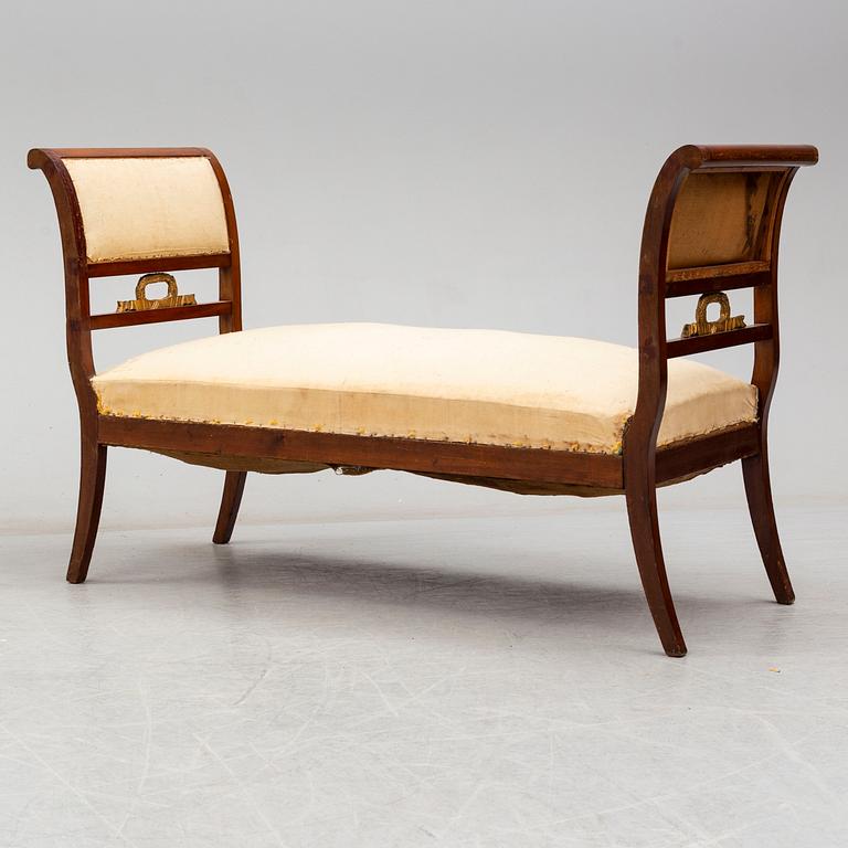 A Swedish bench, formerly owned by the Swedish Royal family, Bernadotte, second half of the 19th century.