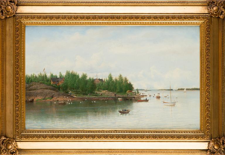 Oscar Kleineh, "Summer day at Pihlajasaari, Helsinki".