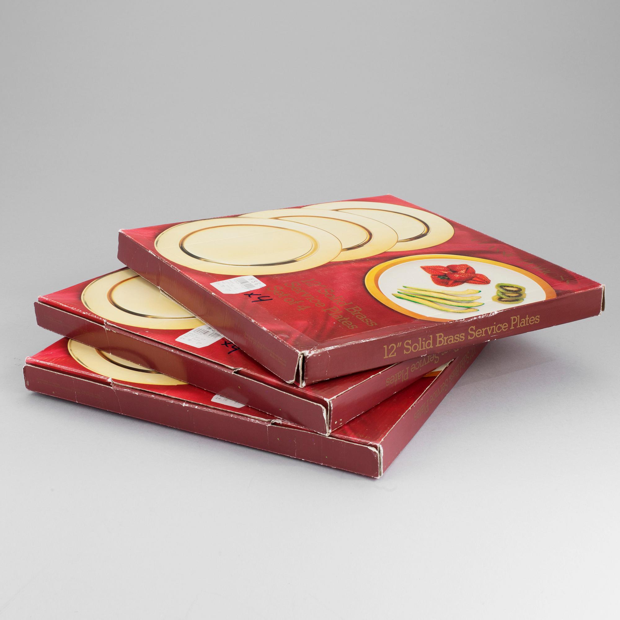 KUVERTTALLRIKAR, 12 st, mässing. Scanmalay. Danmark.