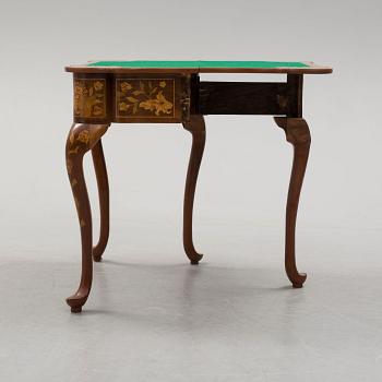 A CARD TABLE, Louis XV, probably Holland. 18th century.