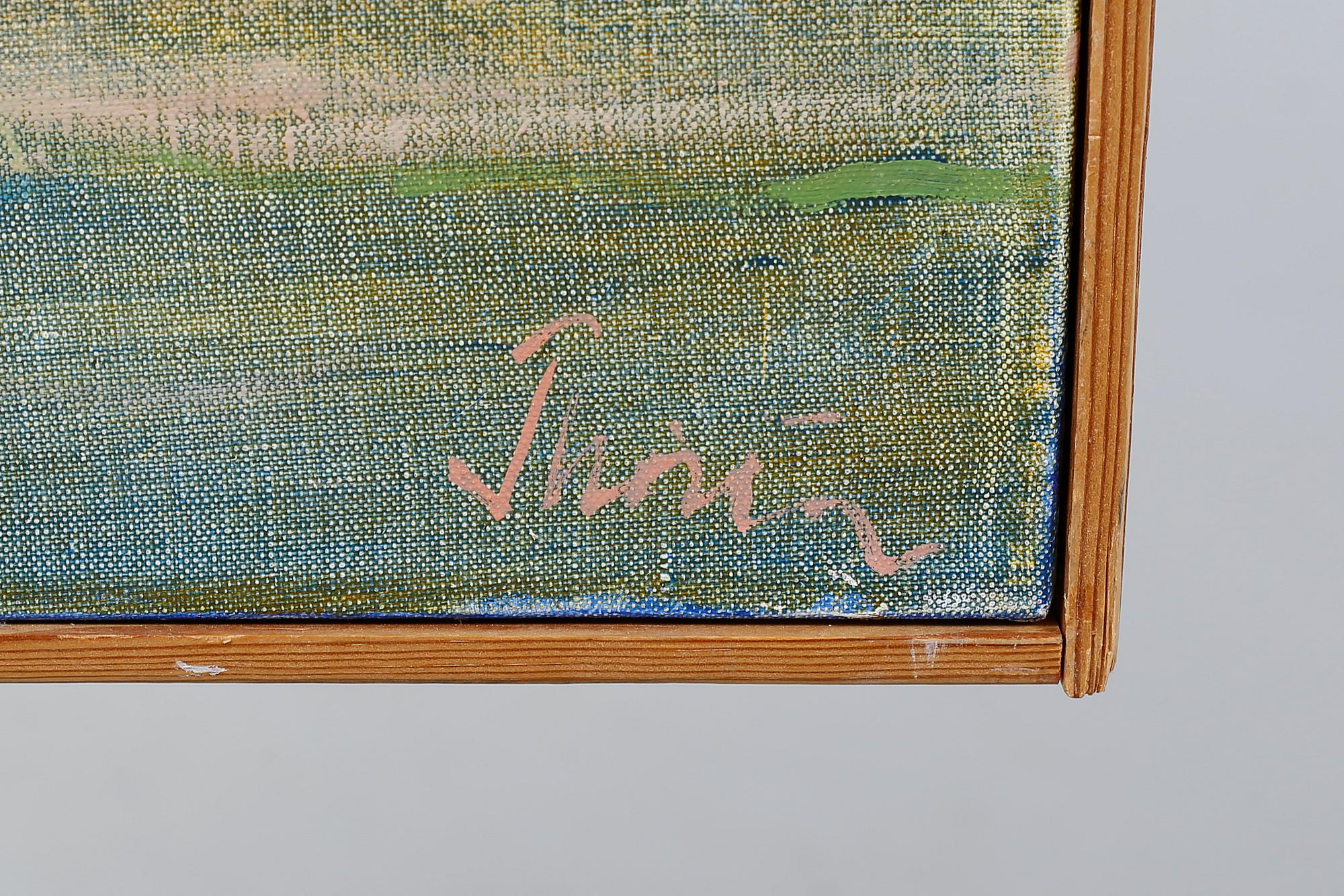 oil on canvas, signed.