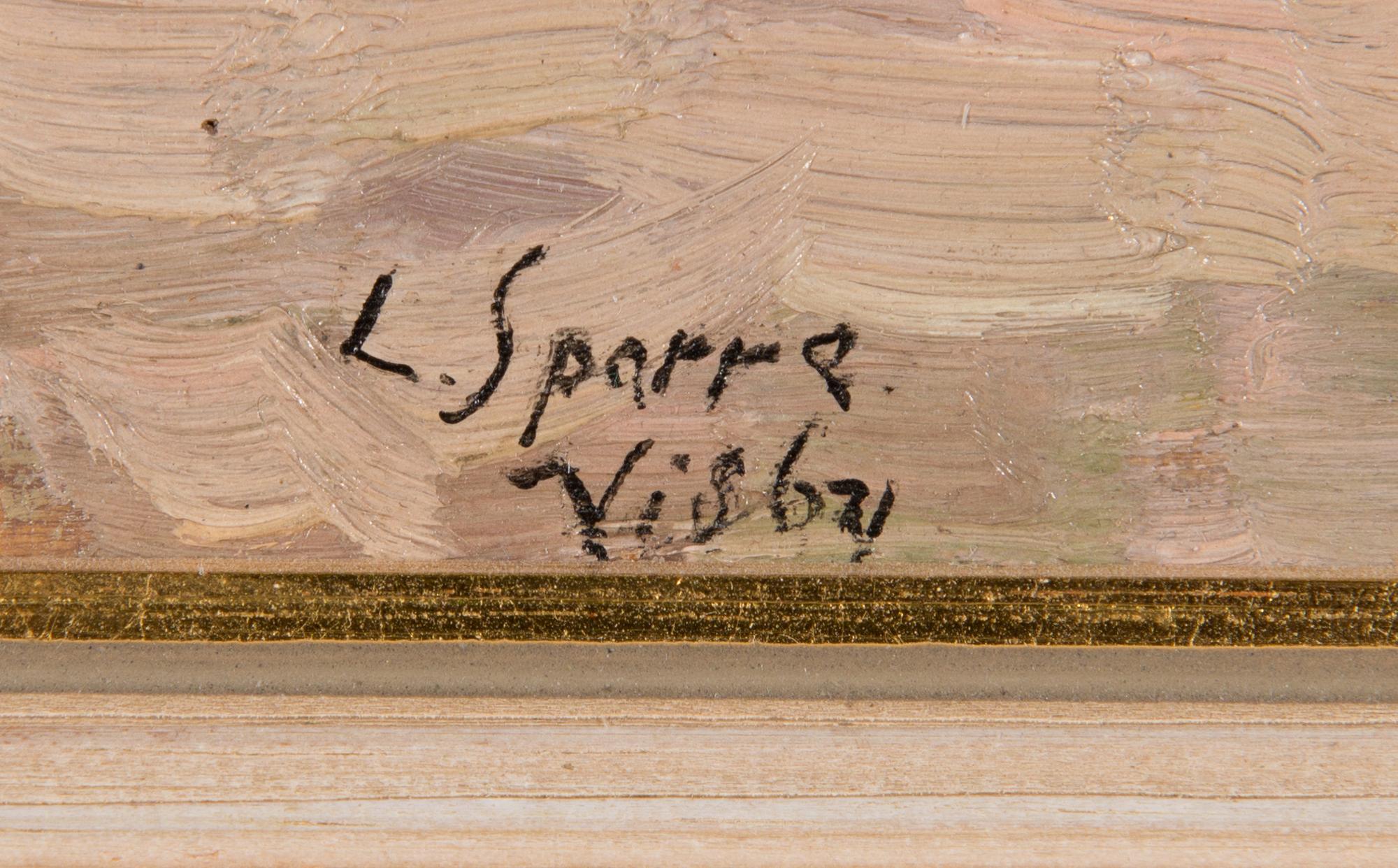 Louis Sparre, oil on board, signed.