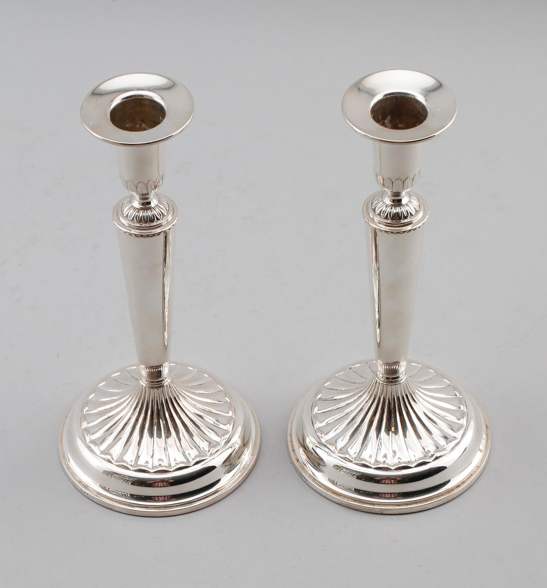 LJUSSTAKAR, 1 par, silver, K&EC, 1956.