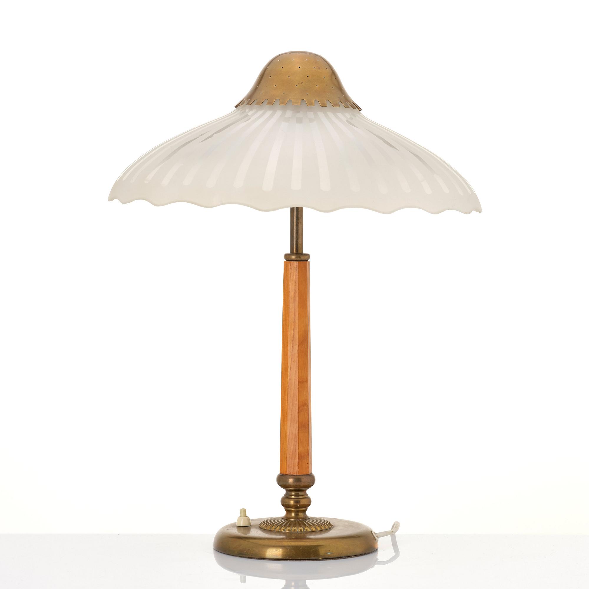 Harald Notini, a table lamp, model '15462', Arvid Böhlmarks Lampfabrik, Sweden, 1940s.