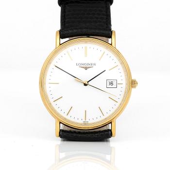 ARMBANDSUR, herr, stål och förgyllt stål, Longines.