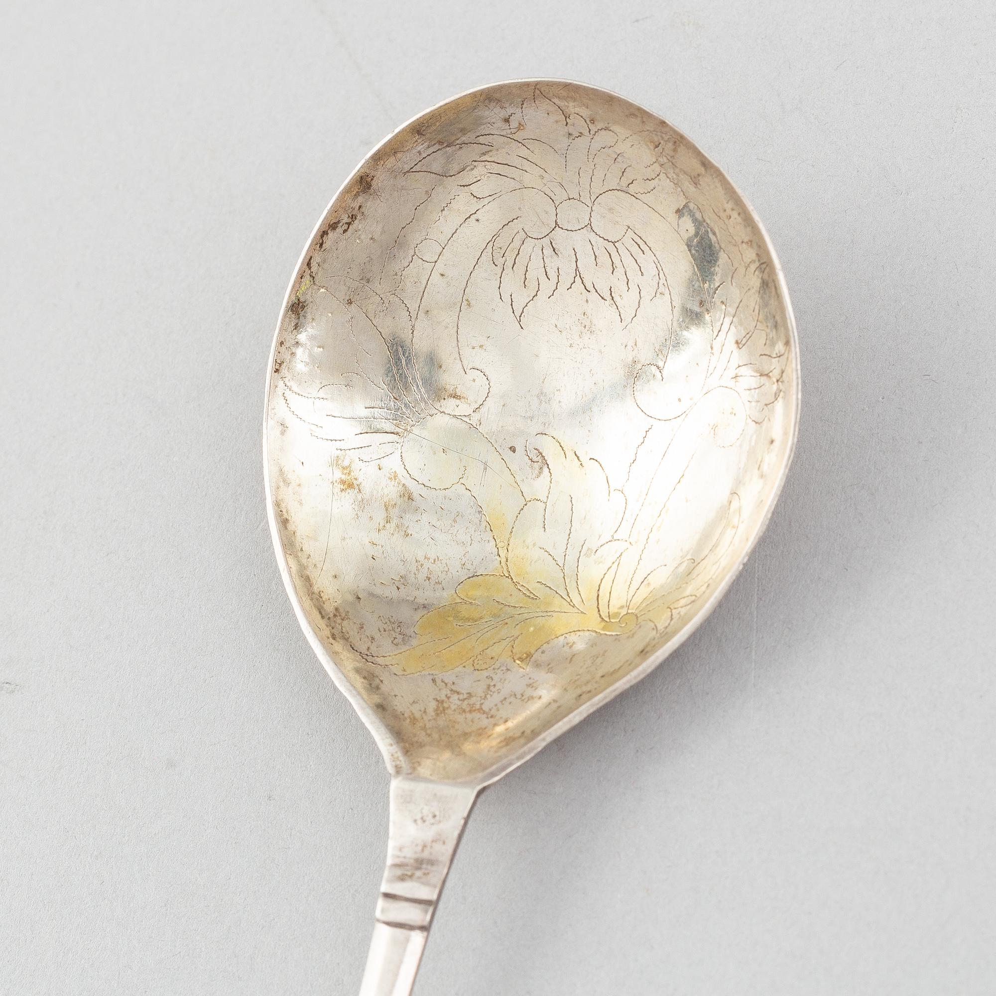 Supsked, silver, Skandinavien 1700-tal.