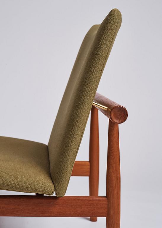 Finn Juhl, a par of 'Japan' (FD-137) easy chairs, France & Son, Denmark 1960s.