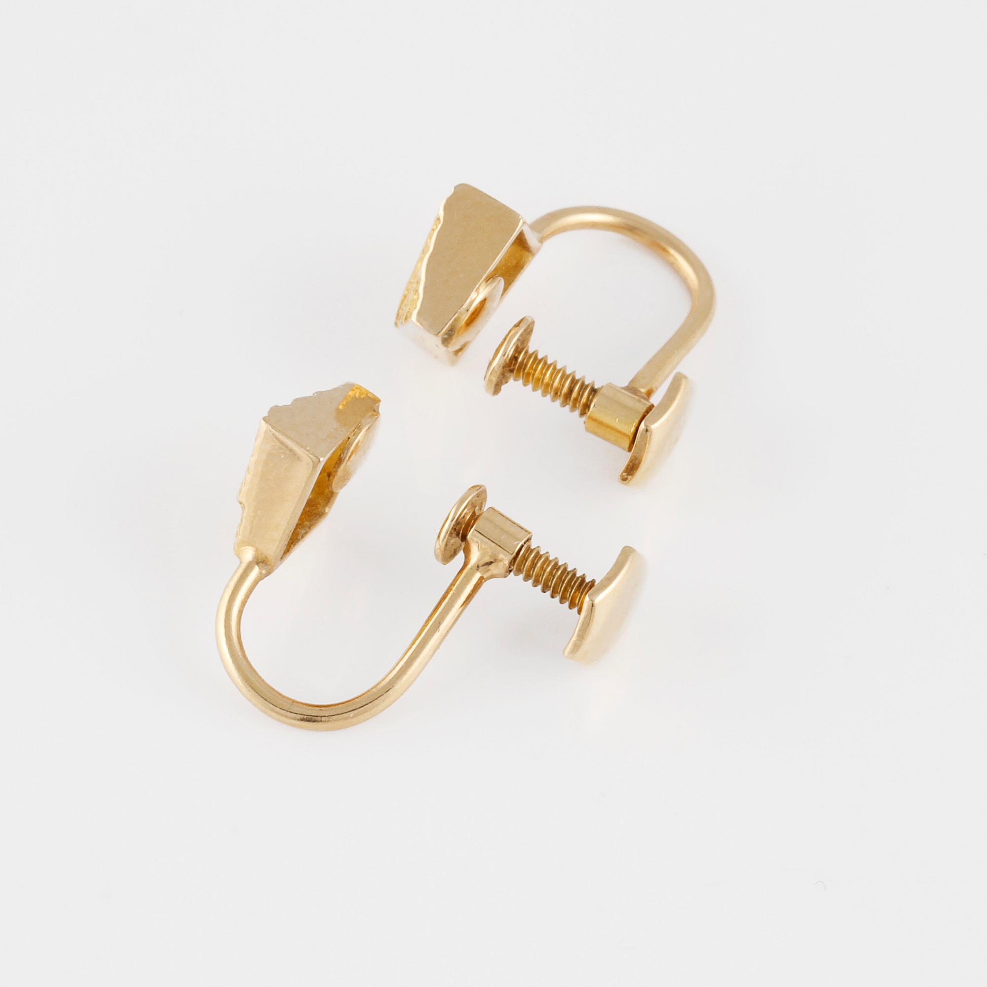 ÖRHÄNGEN, 18K guld, Björn Weckström, Lapponia, 1990. Vikt 2,8 gram.
