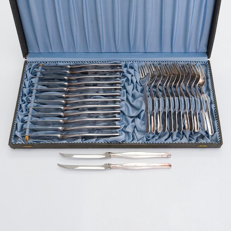 Tapio Wirkkala, a 36-piece of 'Tapio' silver cutlery set, Kultakeskus, Hämeenlinna 1971-1989.