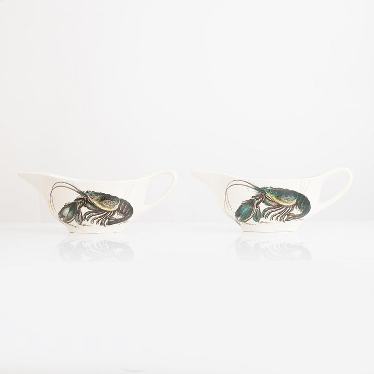Fish service, 13 pieces, earthenware, "Fish", Johnson Bros, England.