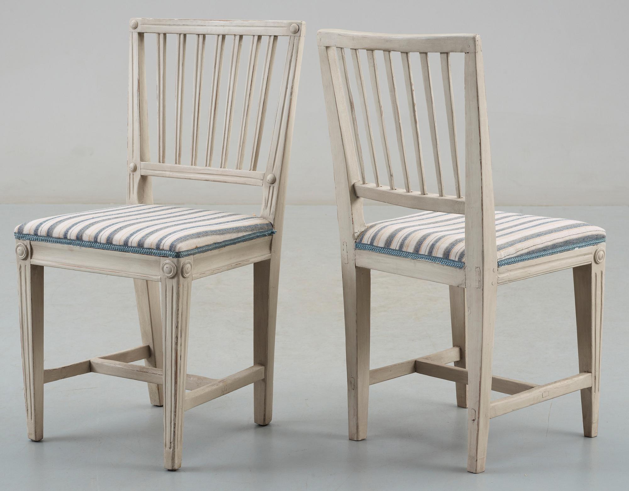 STOLAR, 6 st, sengustavianska, provins,  runt 1800.