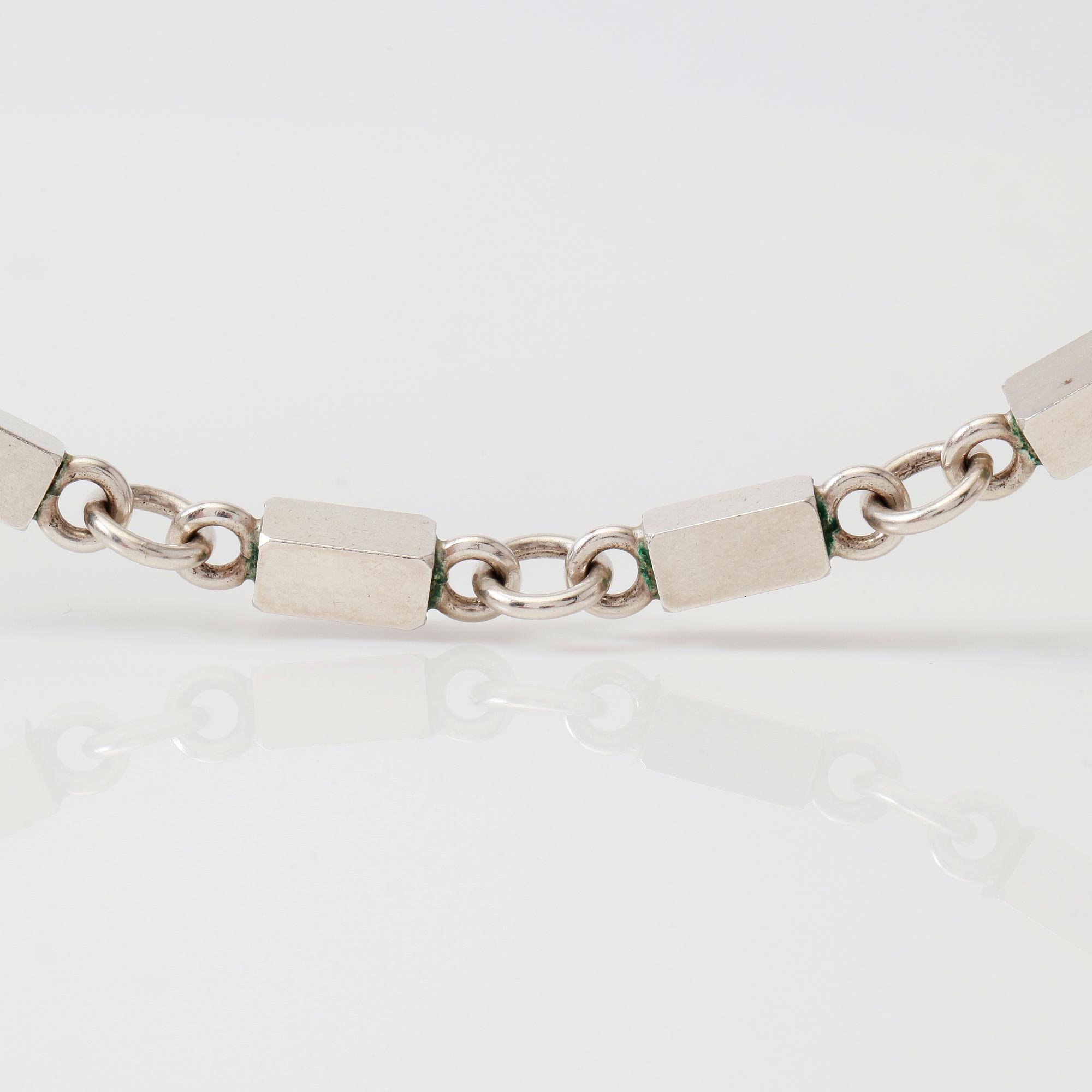 COLLIER, sterlingsilver, Wiwen Nilsson, Lund 1973.