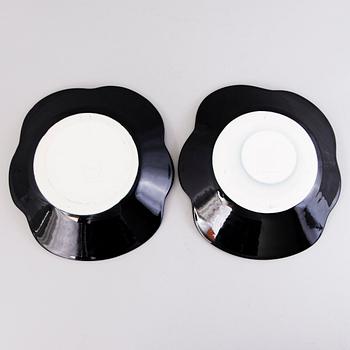 BIRGER KAIPIAINEN, FAT, 2 st, keramik, märkt Viola 1967, Arabia Finland, Kaipiainen Invenit.