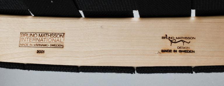 STOLAR, 6 st, Bruno Mathsson, Mathsson International, Värnamo, 2001.