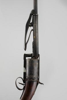 A revolving rifle, third quarter of the 19th century.
