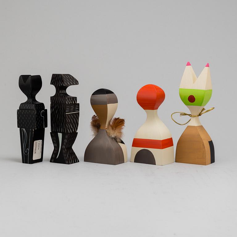 ALEXANDER GIRARD, five woodens dolls, Vitra.
