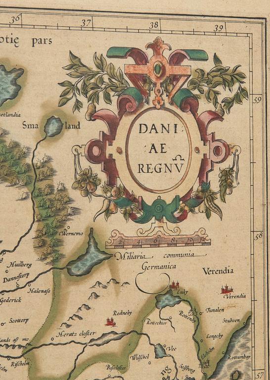 Jodocus Hondius, ur Gerardi Mercatoris "L'Atlas ou Méditations Cosmographiques...", 1613-16.