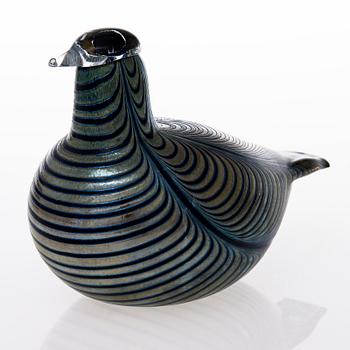 A 'Fasaani' glass bird signed Kansallis-Osake-Pankki Oiva Toikka Nuutajärvi Notsjö.